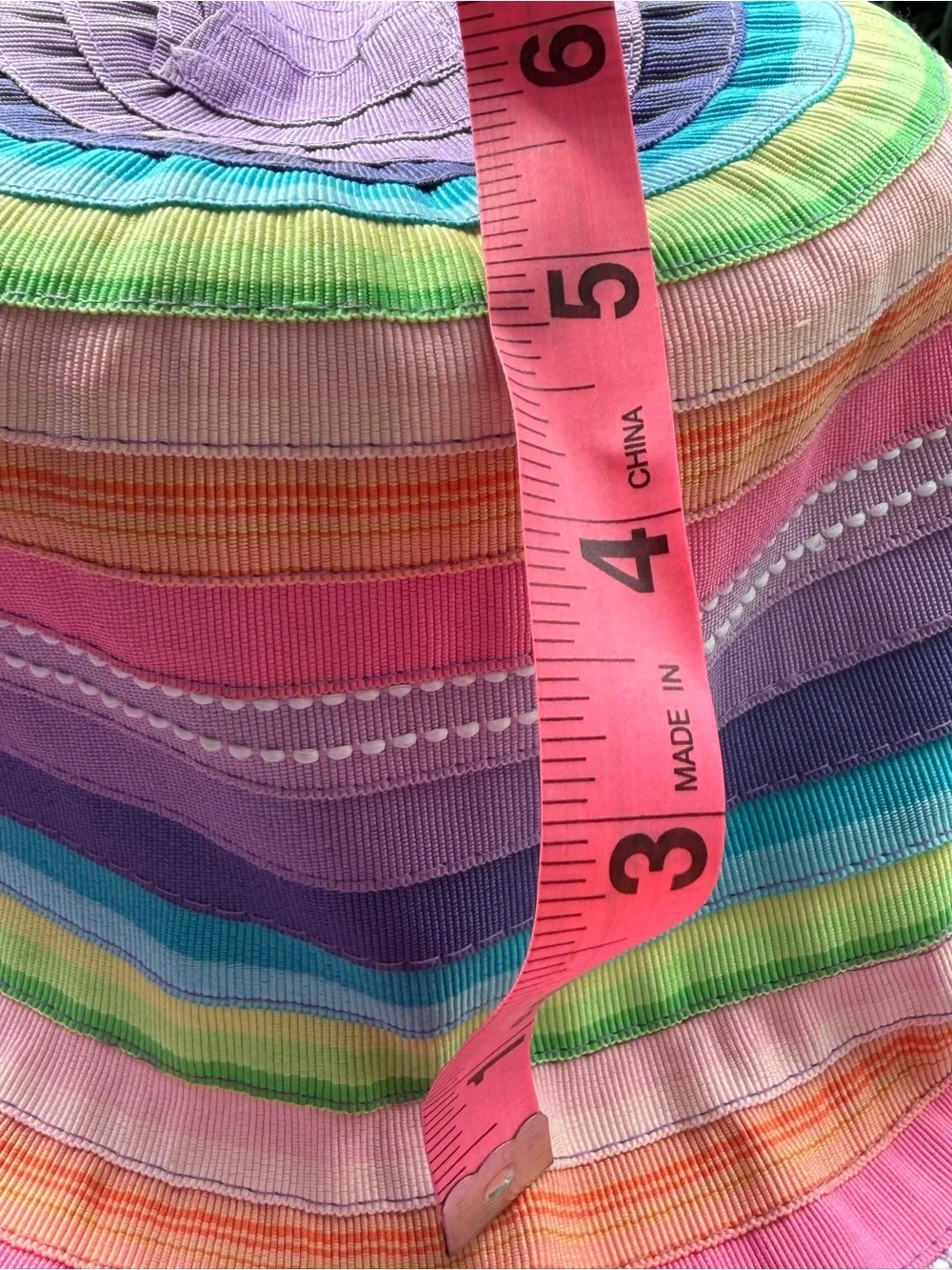 Wallaroo Kids Lids Rainbow Striped Sun Hat - Multicolor